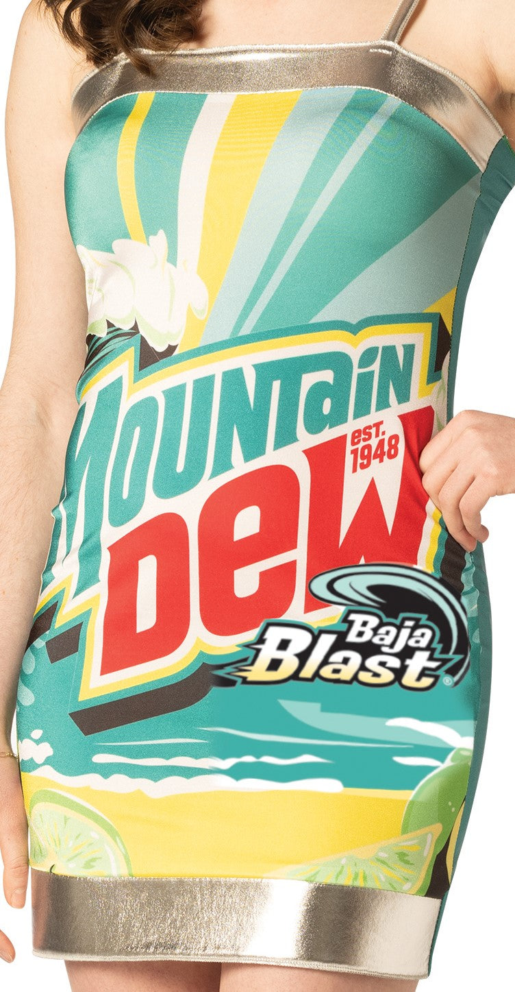 Rasta Imposta Mountain Dew Baja Blast Kleidkostüm Damen M