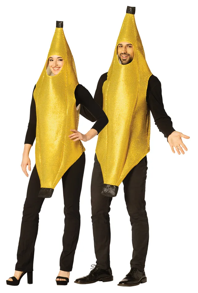 Rasta Imposta Glitzy Banana Paarkostüm XXS und OS Paillette