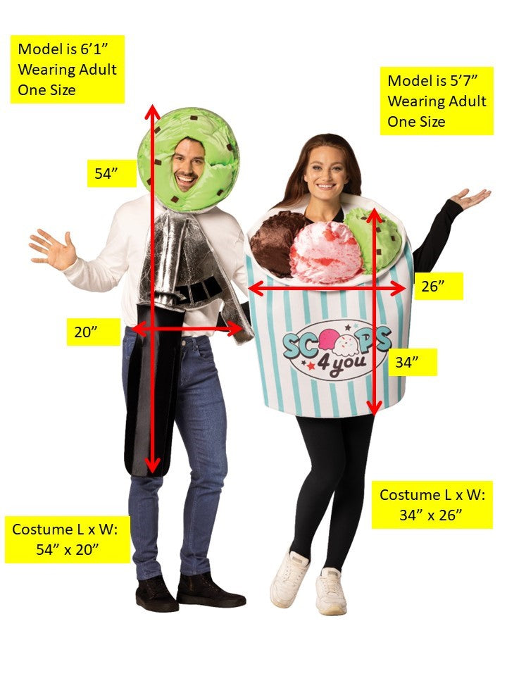 Rasta Imposta Icecream Scoop Container Paarkostüm One Size