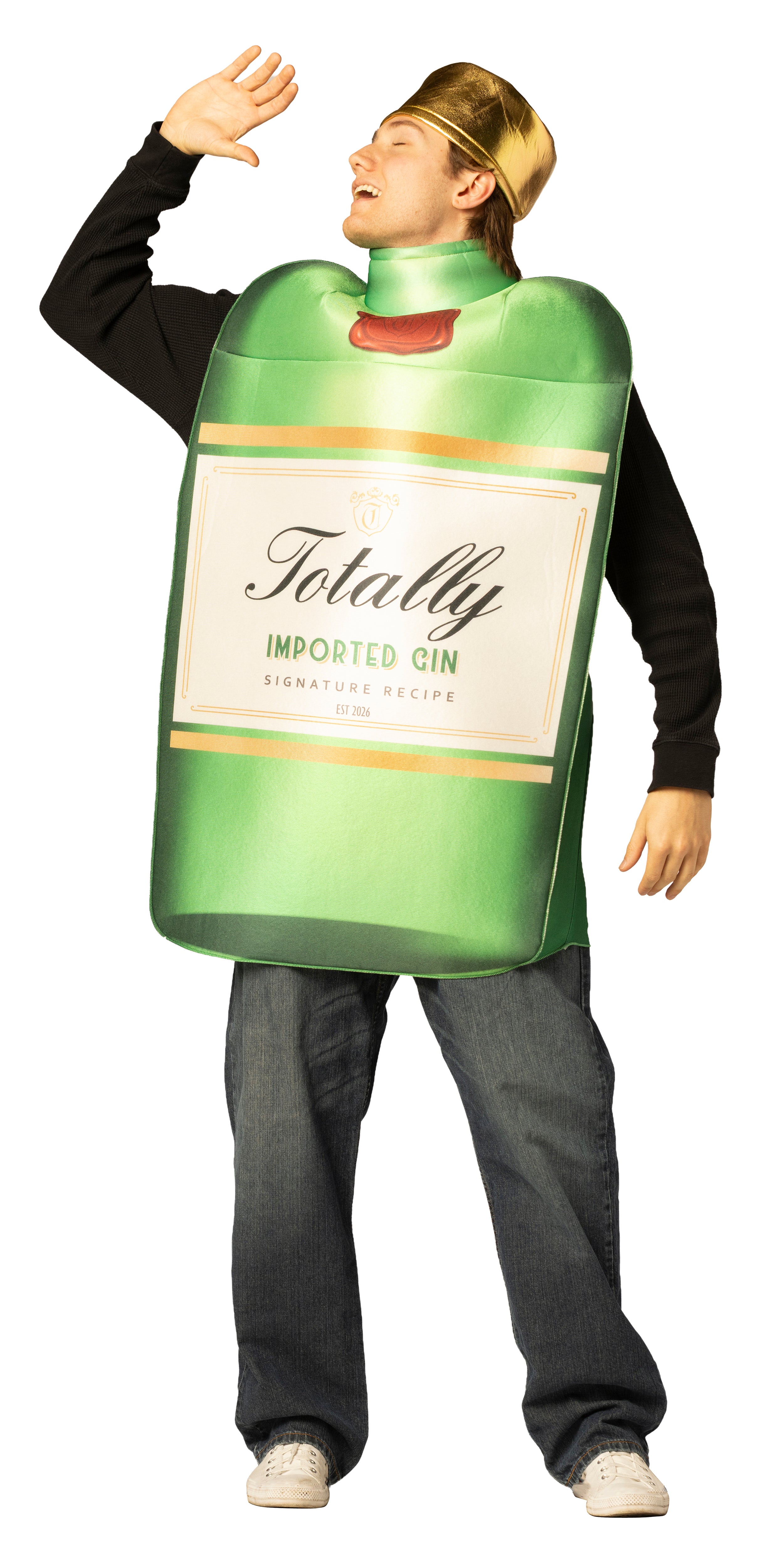 Rasta Imposta Gin Bottle Kostüm One Size mit Hut