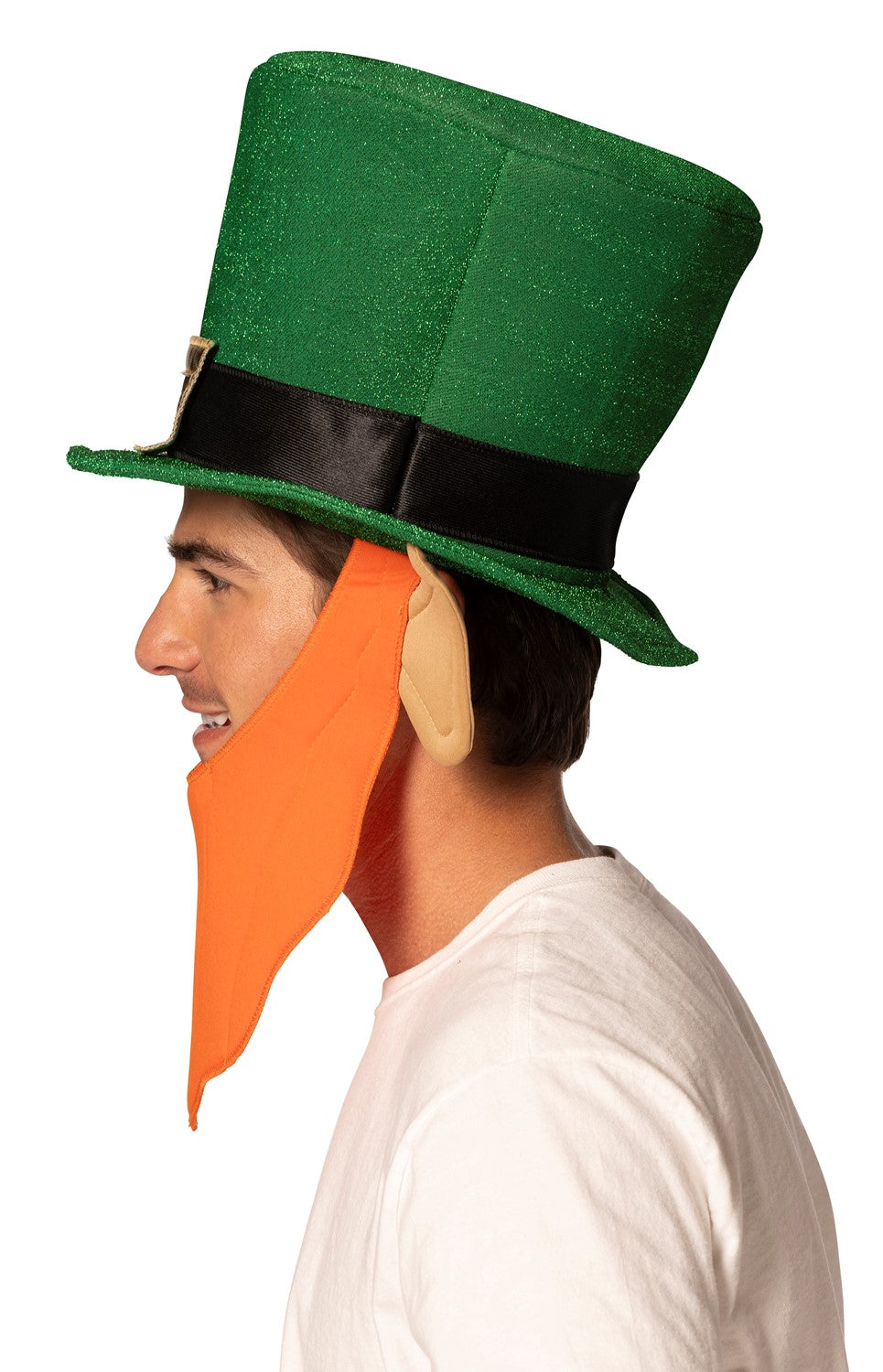 Rasta Imposta Leprechaun Hut mit Bart One Size Grün