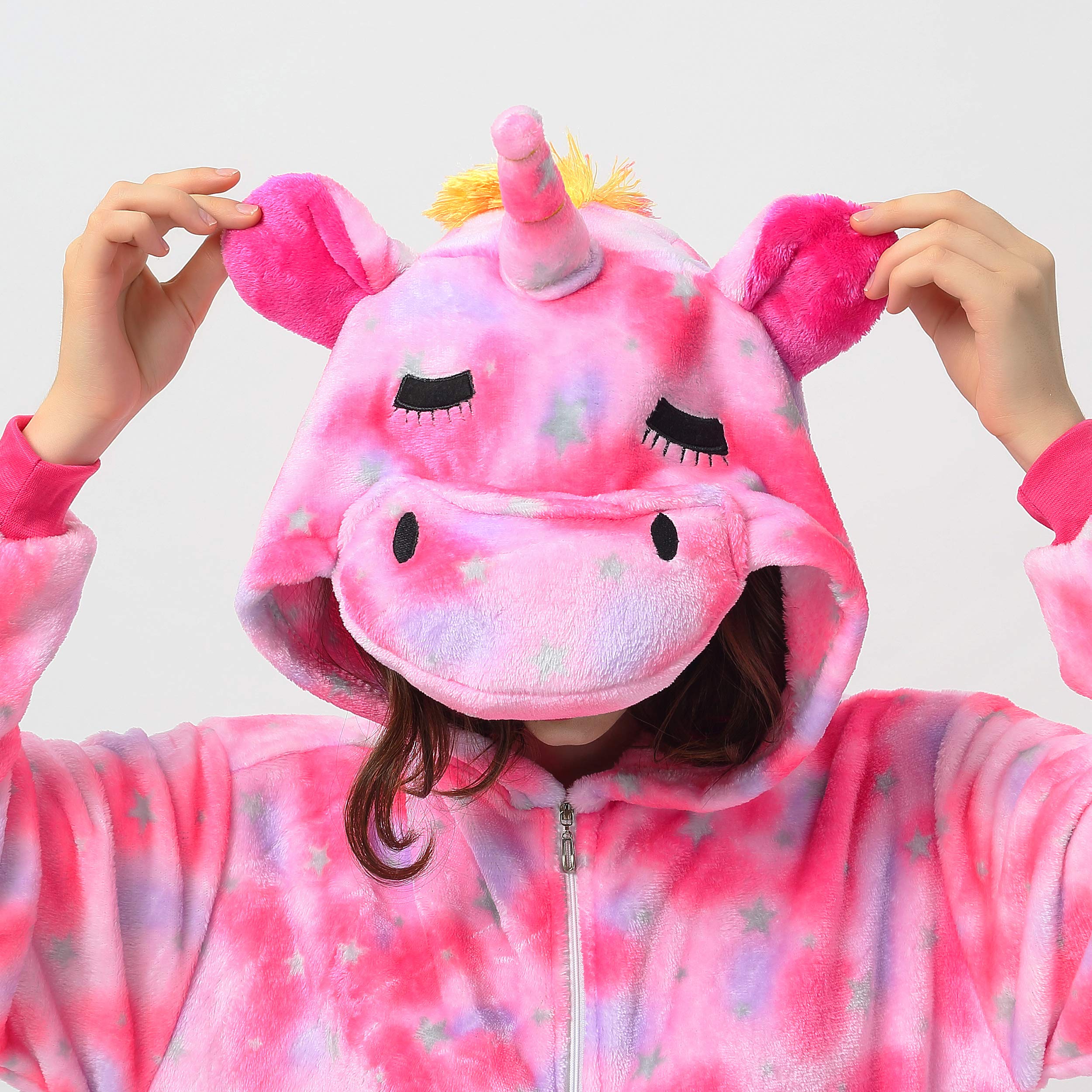Katara 1744 Einhorn Partyanzug Onesie Pink-Rosa Plüsch
