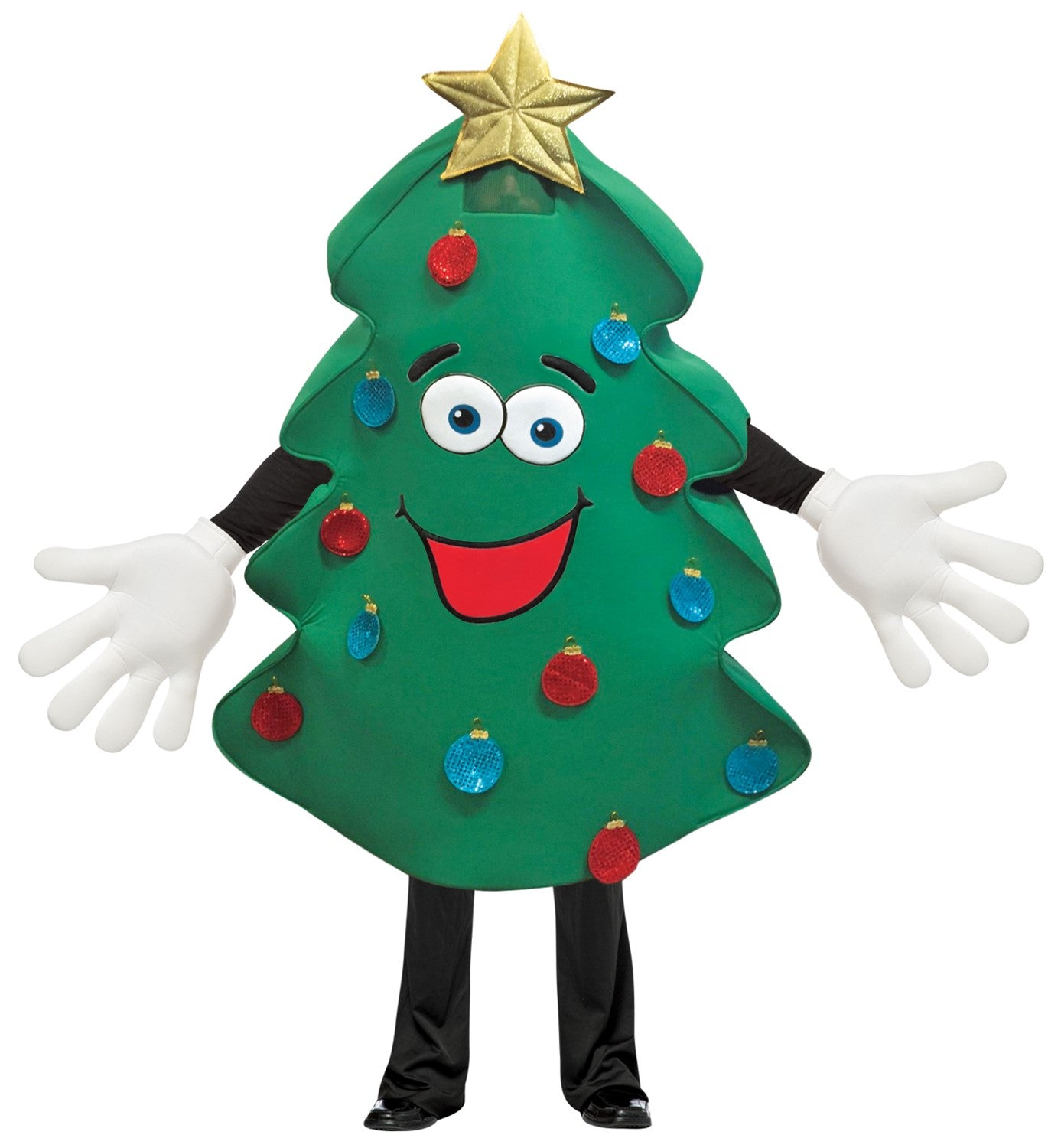 Rasta Imposta Christmas Tree Mascot Kostüm grün One Size