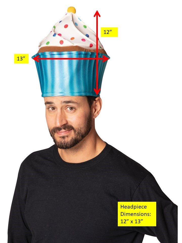 Rasta Imposta Blue Cupcake Hat Kostümhut blau Einheitsgröße