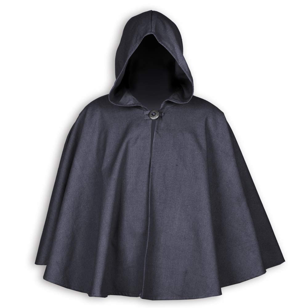 Mytholon Kim Kurzcape Canvas braun Kapuze Einheitsgröße