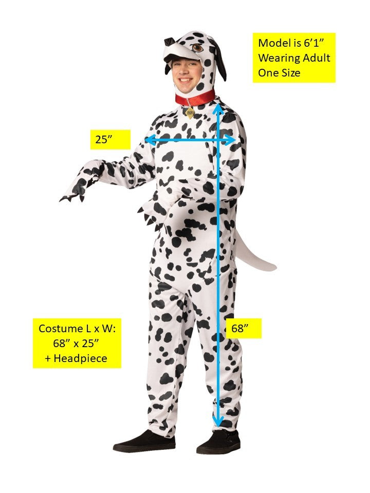 Rasta Imposta Dalmatian Hunde-Kostüm Overall Einheitsgröße