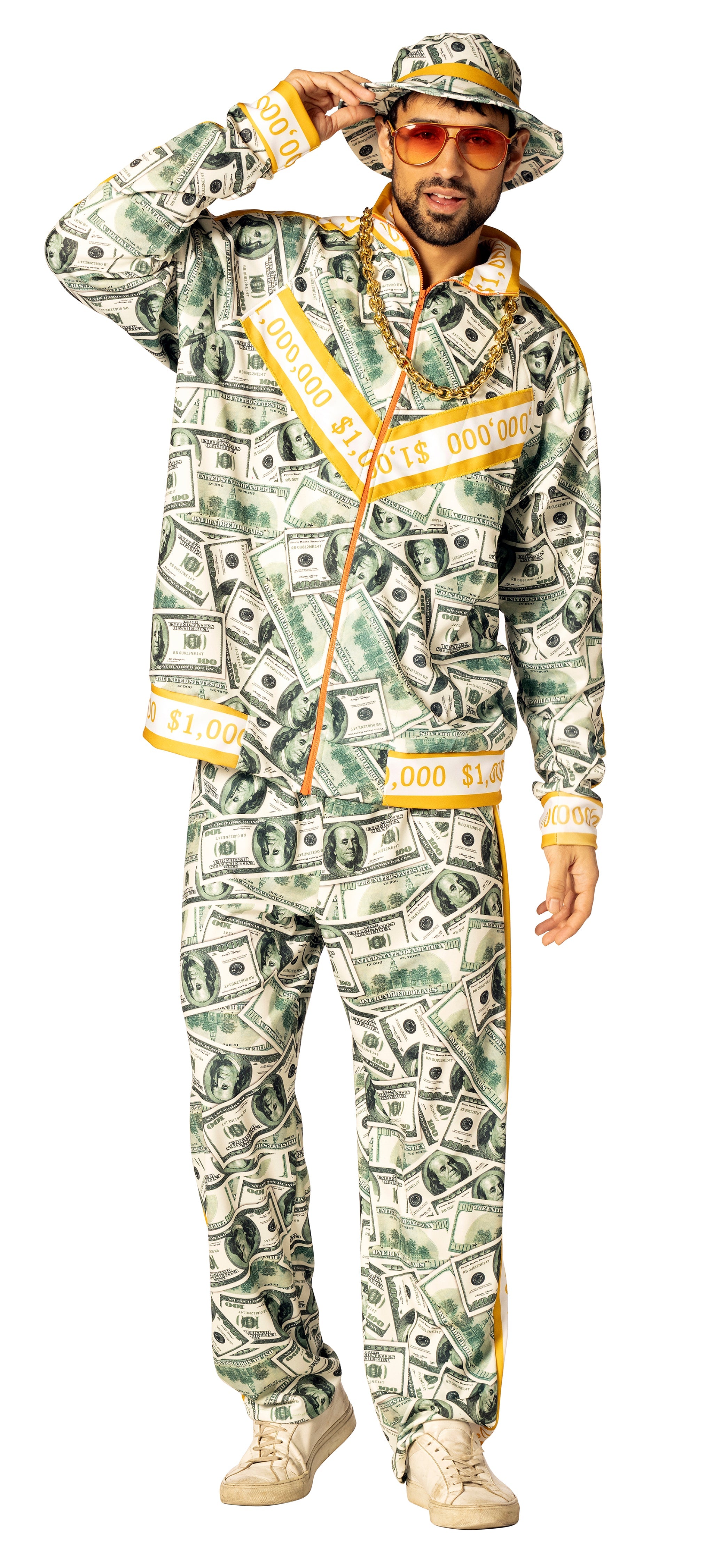 Rasta Imposta Money Suit Geld Kostüm Herren L-XL mit Hut