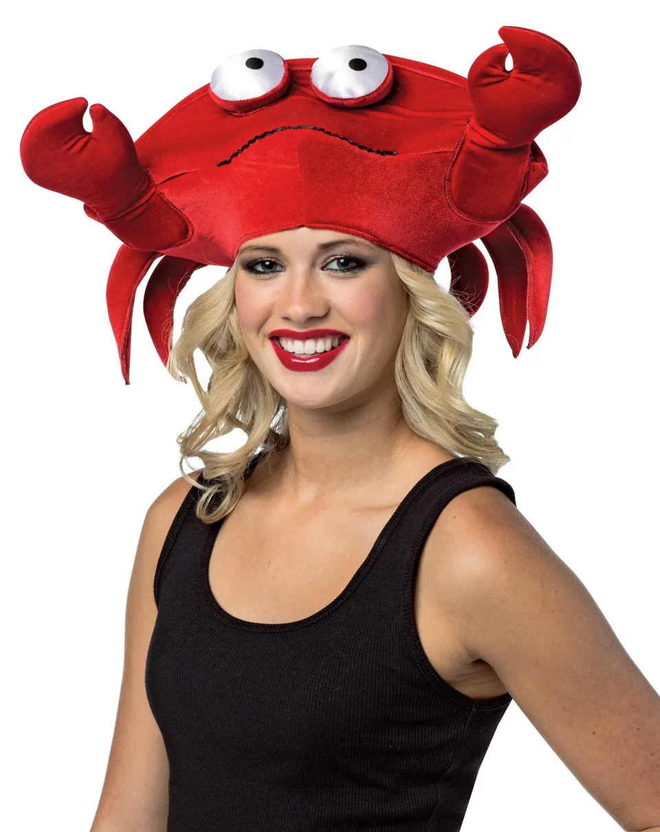 Rasta Imposta Crab Hat Krabben Hut Einheitsgröße Rot