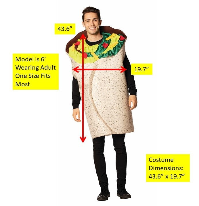 Rasta Imposta Deluxe Burrito Kostüm Einheitsgröße
