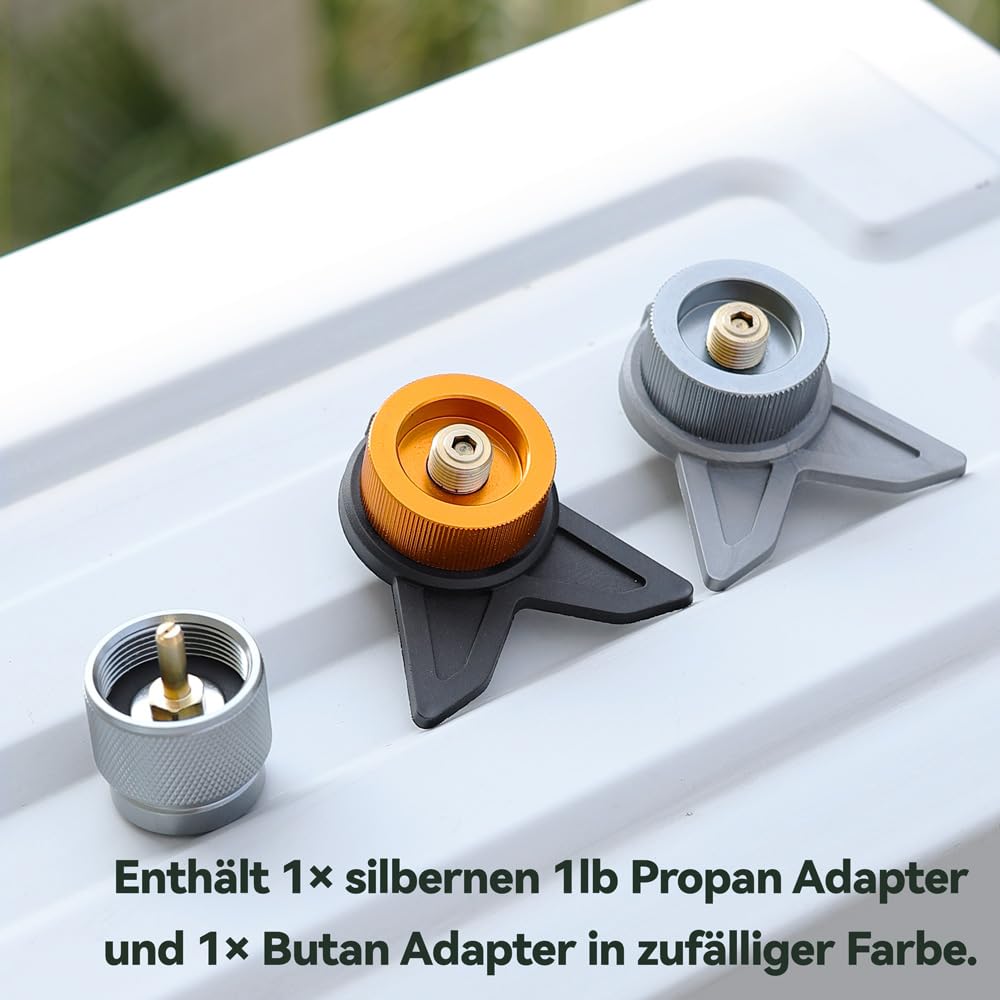 REDSUN Adapter Set Propan Butan zu Isobutan EN417 40g