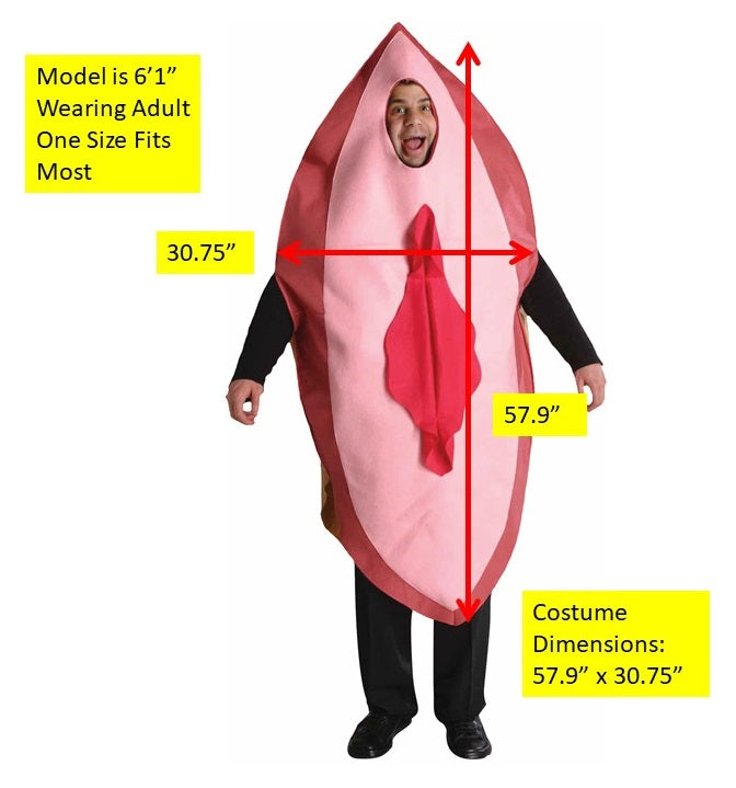 Rasta Imposta Big Pink Vagina Costume Damen-Kostüm Onesize