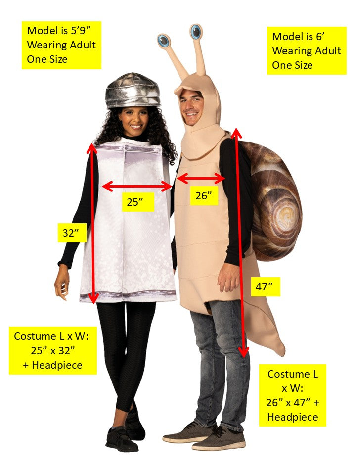Rasta Imposta Schnecke & Salzstreuer Partnerkostüm One Size Polyester