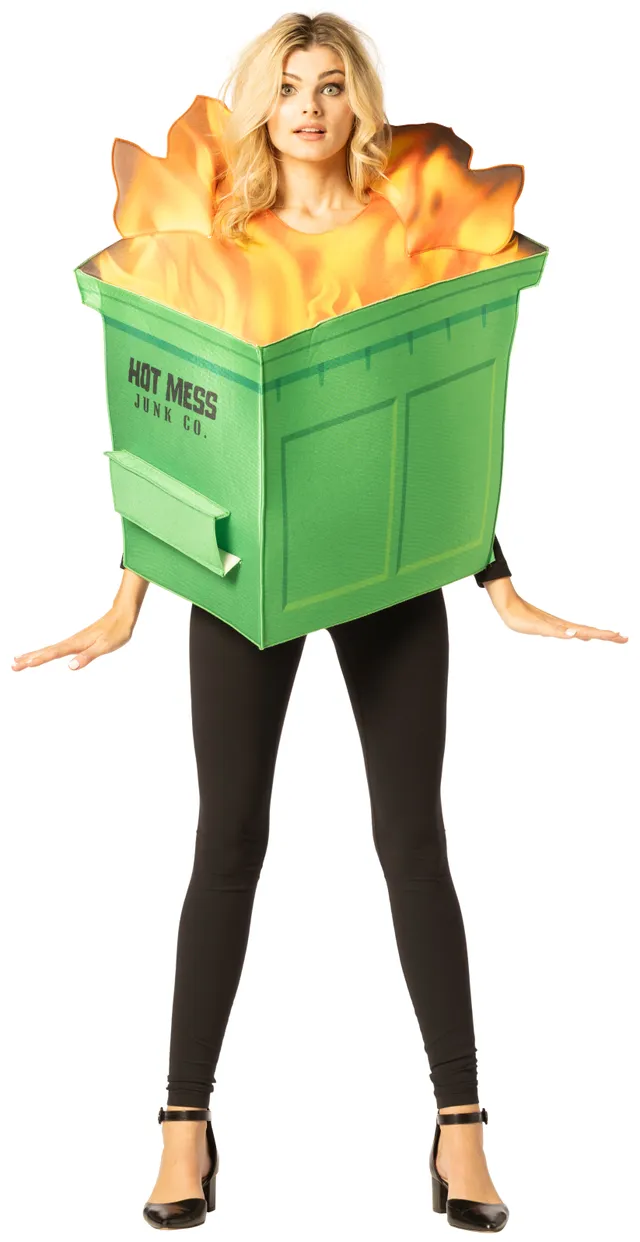 Rasta Imposta Dumpster Fire Mülltonnen Kostüm One Size