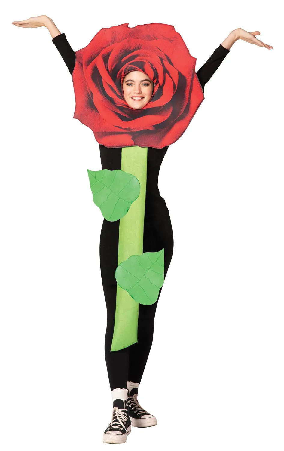 Rasta Imposta Red Rose Blumenkostüm Einheitsgröße Rot