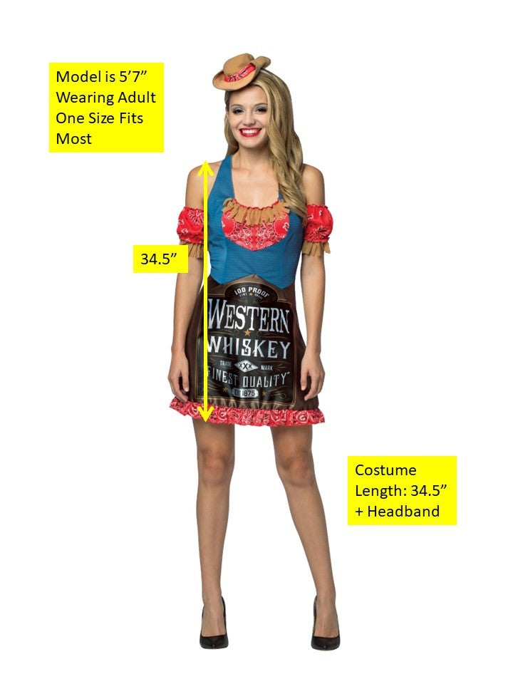 Rasta Imposta Whiskey Dress Kostüm Damen M-L mit Hut