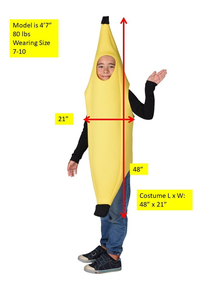 Rasta Imposta Ultimate Banana Kinderkostüm 7-10 Banane