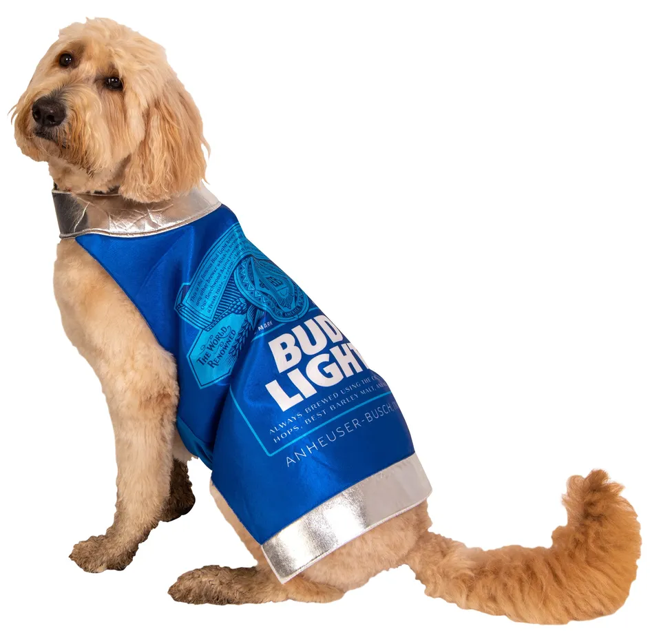 Rasta Imposta Bud Light Hundekostüm Bierdose 5 Größen