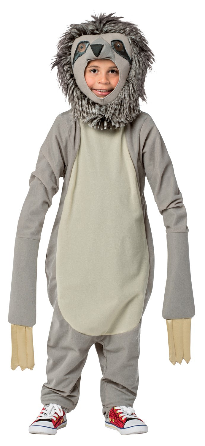 Rasta Imposta Faultier Kostüm Kinder 7-10 Jumpsuit Fell