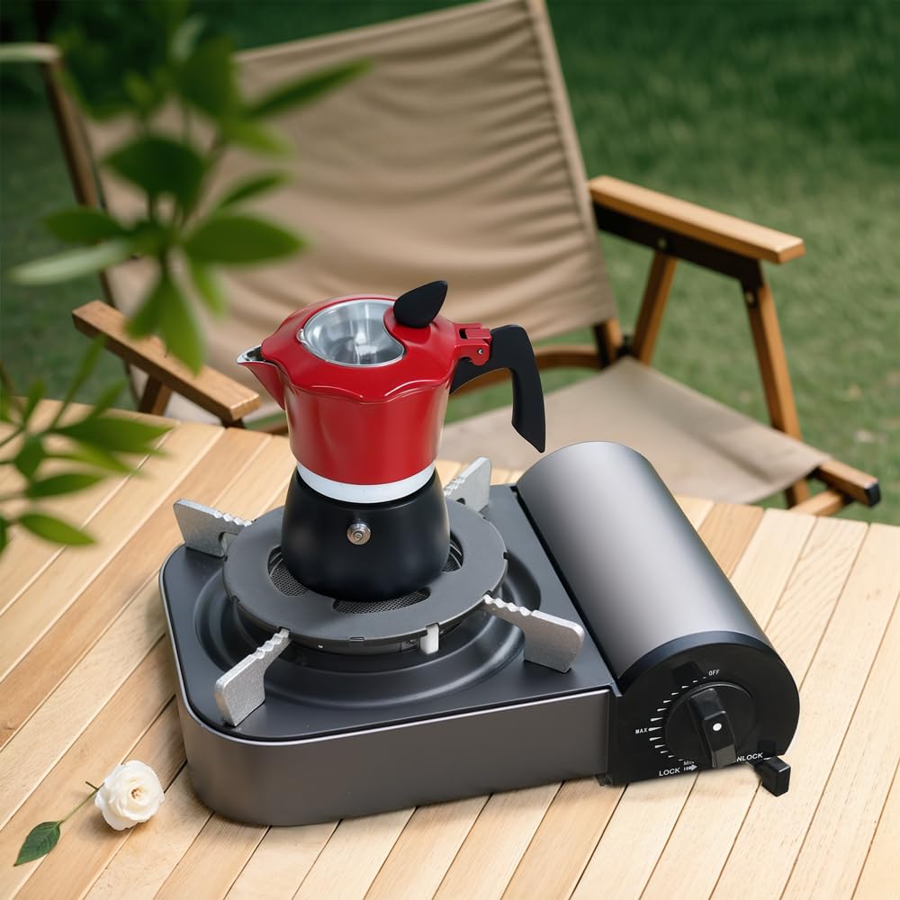 REDSUN Stove Topfständer Camping Schwarz Stahl 80g
