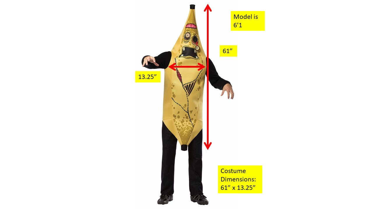Rasta Imposta Zombie Banana Kinderkostüm 7-10 Tunika