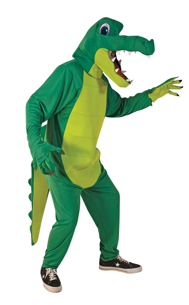 Rasta Imposta Alligator Kostüm Erwachsene Overall mit Kopfteil