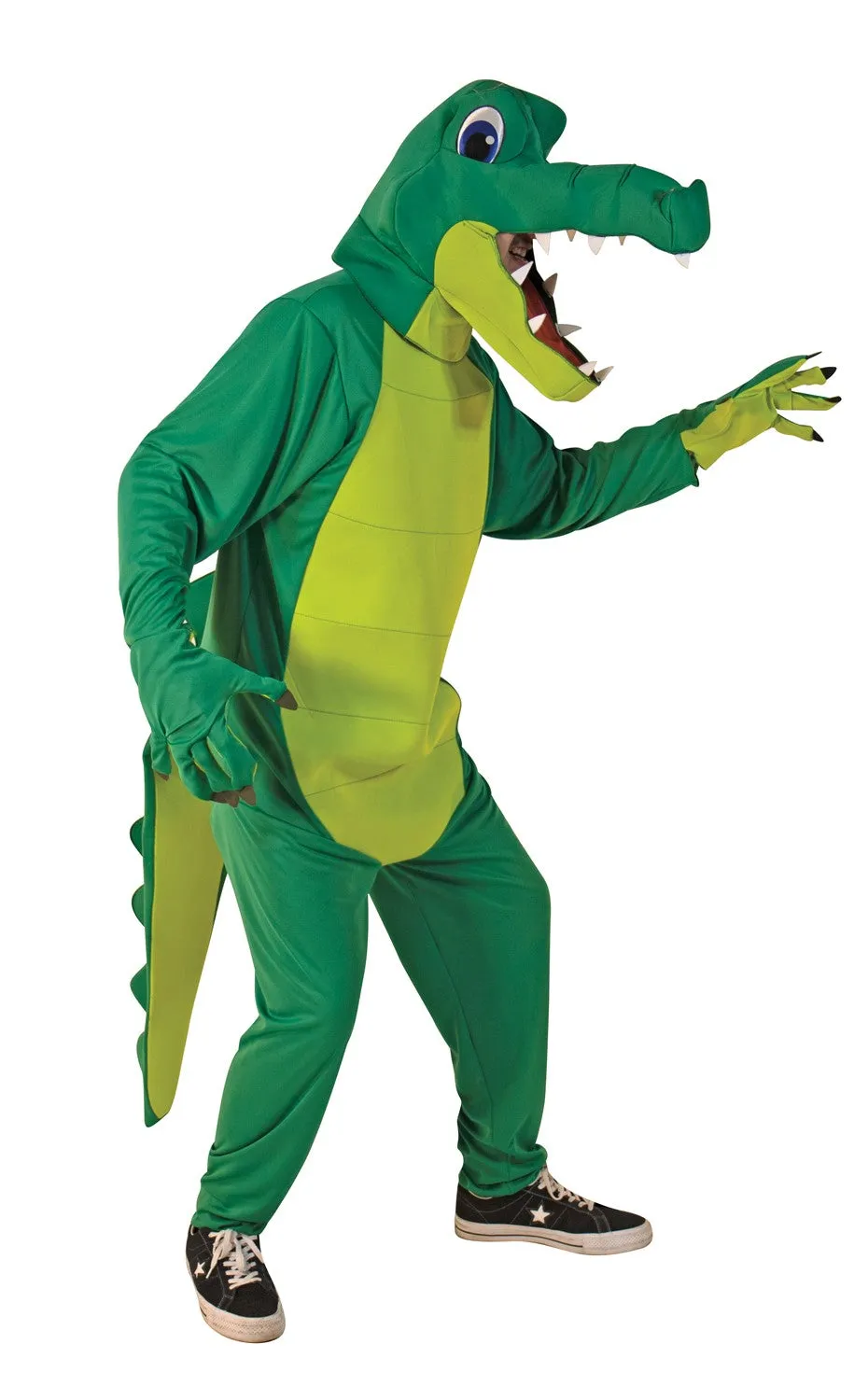 Rasta Imposta Alligator Kostüm Erwachsene Overall mit Kopfteil