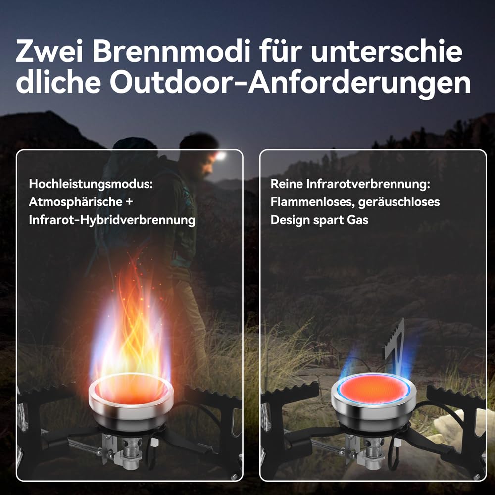 REDSUN FD3 Gaskocher Infrarot 3,0 kW mit EVA-Tasche