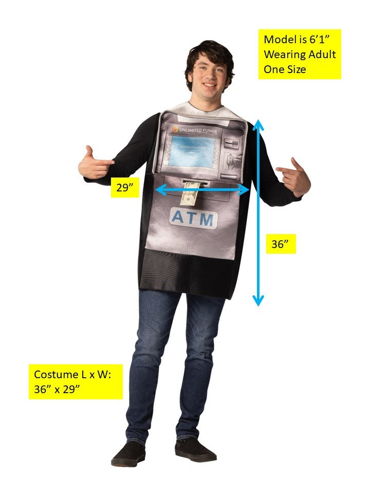Rasta Imposta ATM Cash Machine Kostüm Einheitsgröße