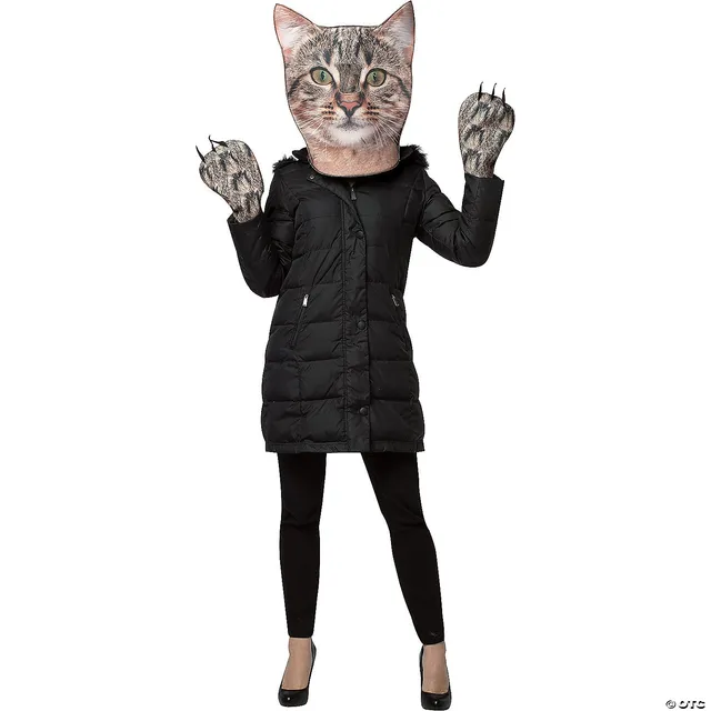 Rasta Imposta Kitty Kostüm-Set Maske Pfoten Einheitsgröße