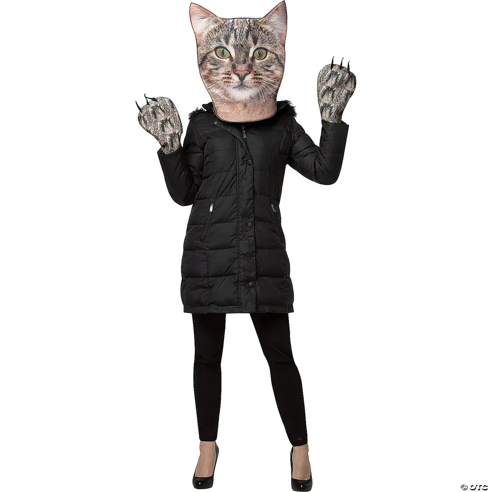 Rasta Imposta Kitty Kostüm-Set Maske Pfoten Einheitsgröße