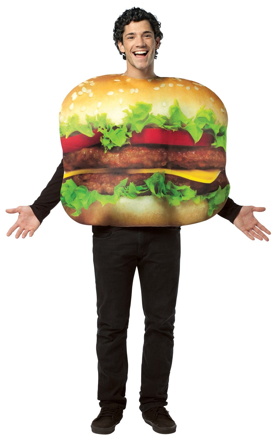 Rasta Imposta Cheeseburger Kostüm One Size Herren Tunika