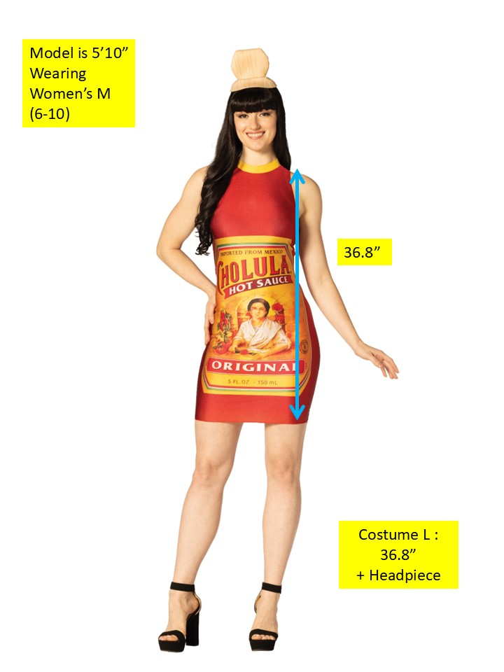 Rasta Imposta Cholula Dress Damenkostüm XS-S Neckholder Sauce