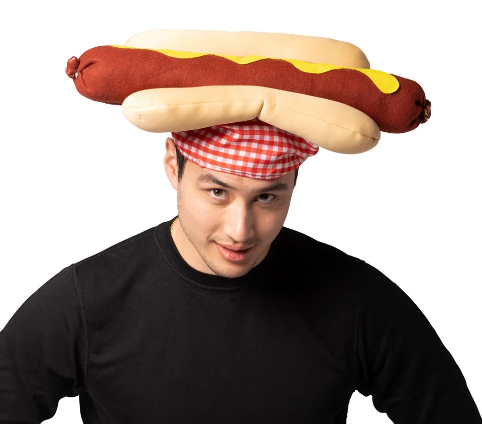 Rasta Imposta Hot Dog Hut Kostümhut für Erwachsene