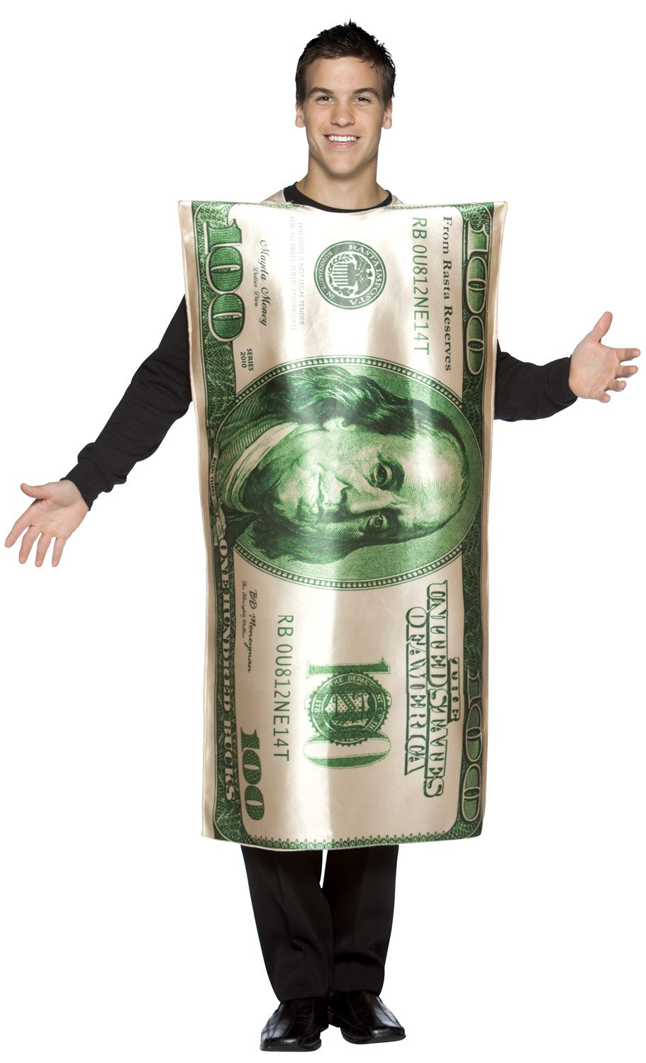 Rasta Imposta $100 Bill Geldschein Kostüm One Size Unisex