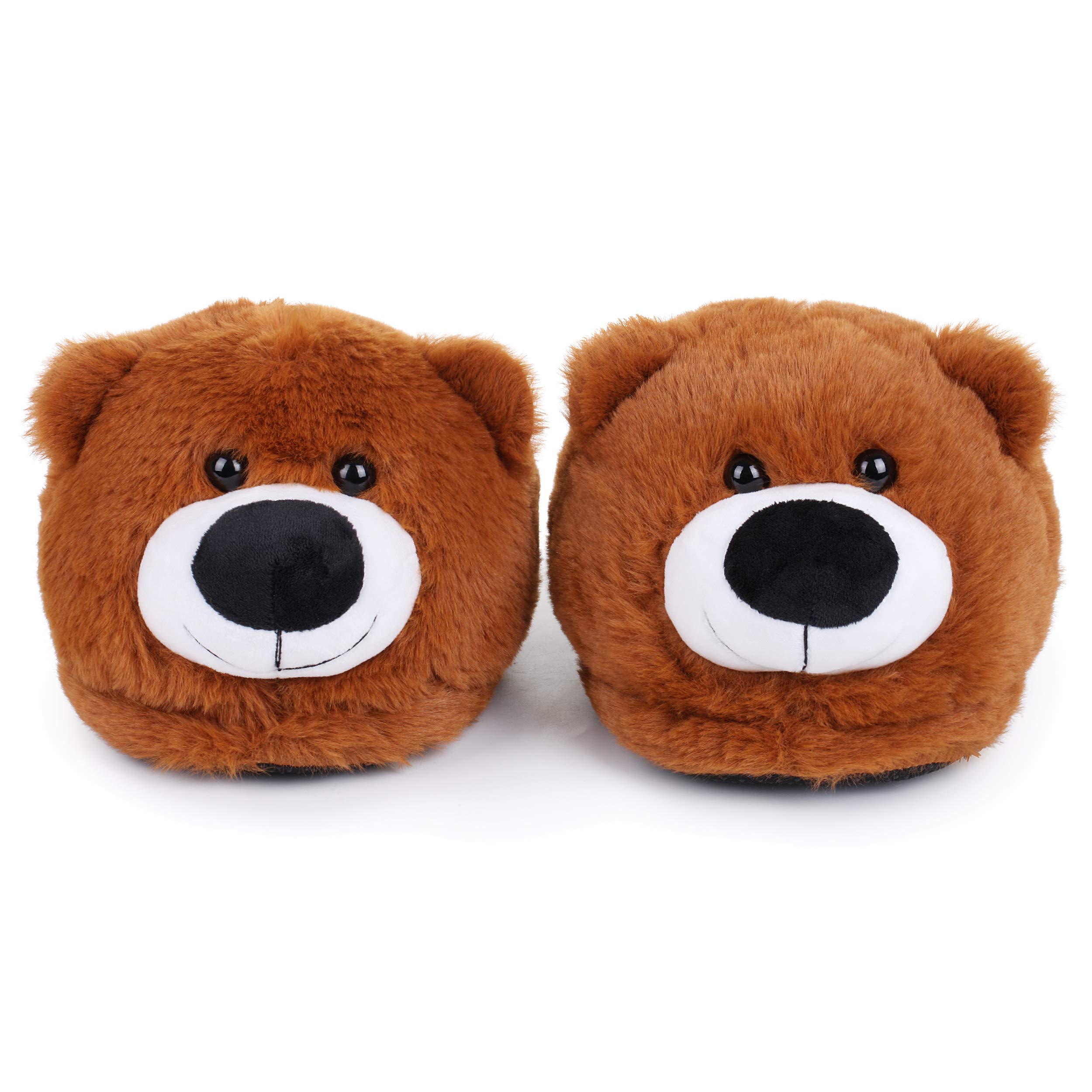 Katara Bär Hausschuhe Slipper offen Unisex Plüsch