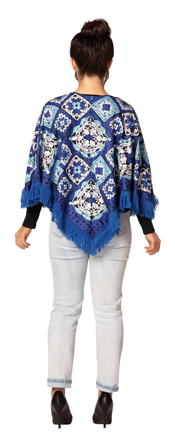 Rasta Imposta Hanukkah Poncho Kostüm mit Lichtern One Size