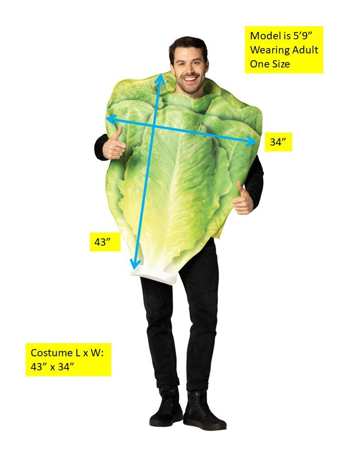 Rasta Imposta Romaine Lettuce Kostüm One Size Salatblatt