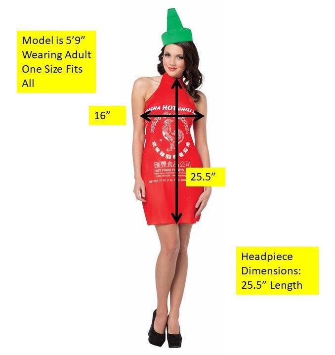 Rasta Imposta Sriracha Dress Damenkostüm Gr. 4-8 mit Hut