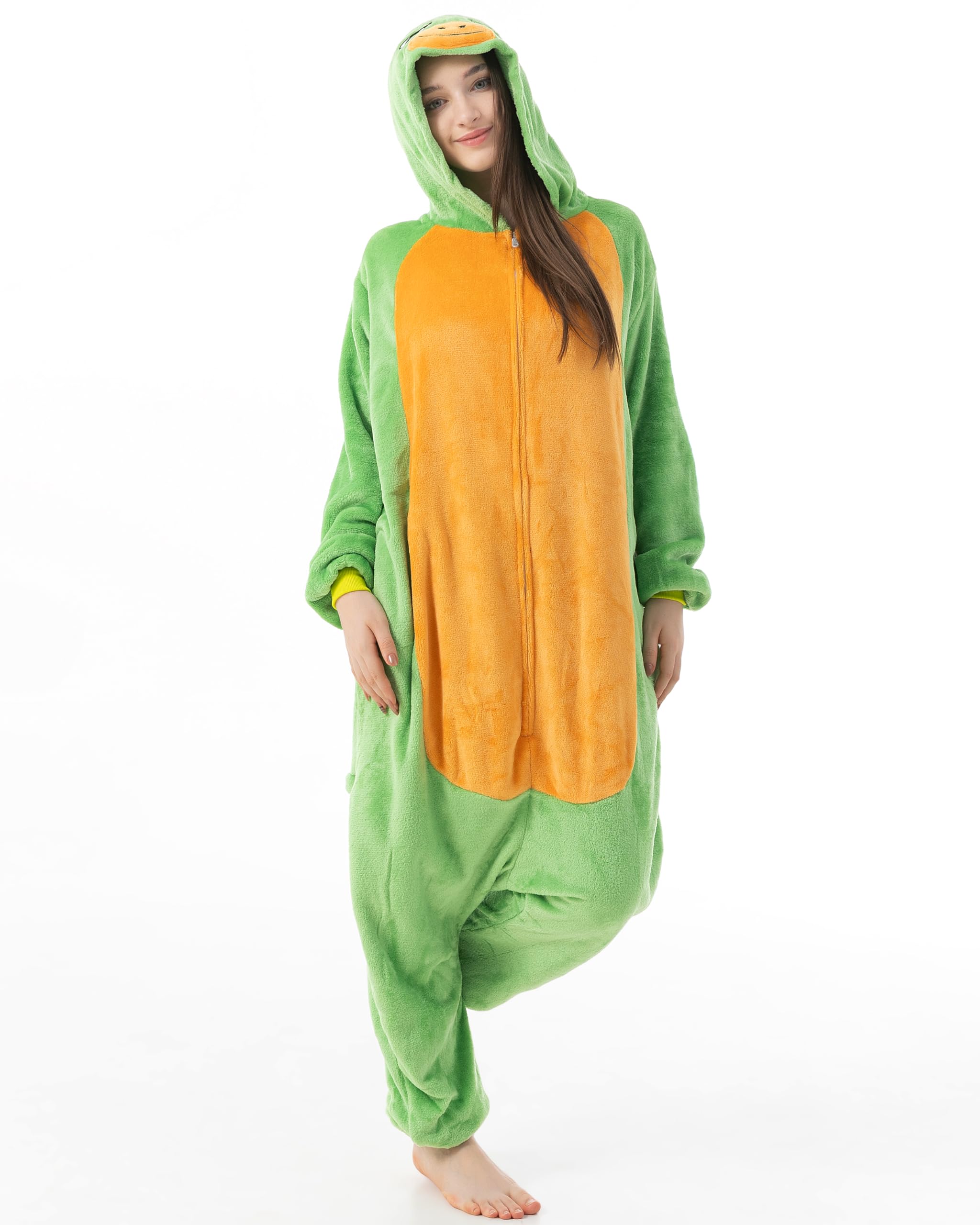 Katara 1744 Schildkröte Grün Onesie Kostüm S Fleece