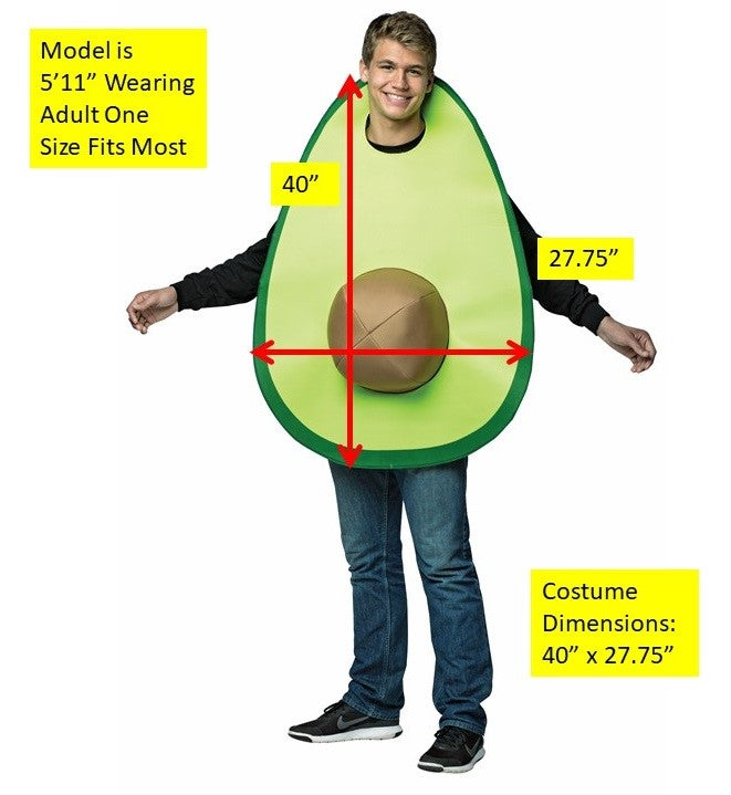 Rasta Imposta Toast & Avocado Partnerkostüm Einheitsgröße Lebensmittel