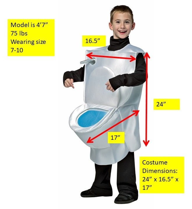 Rasta Imposta Toilet Toiletten-Kostüm Kinder 7-10