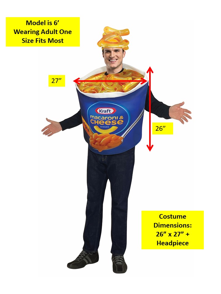 Rasta Imposta Kraft Mac and Cheese Cup Kostüm One Size