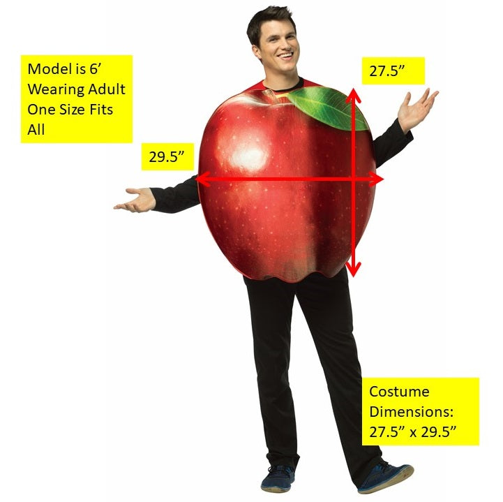 Rasta Imposta Apple Kostüm Erwachsene One Size rot