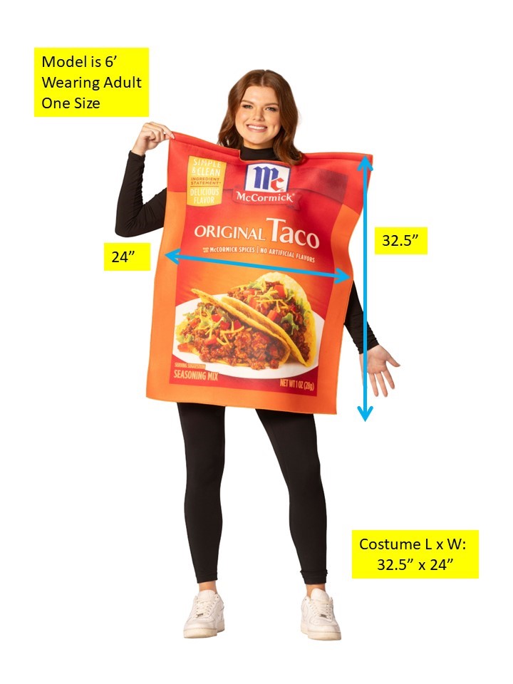 Rasta Imposta McCormick Taco Seasoning Kostüm Einheitsgröße