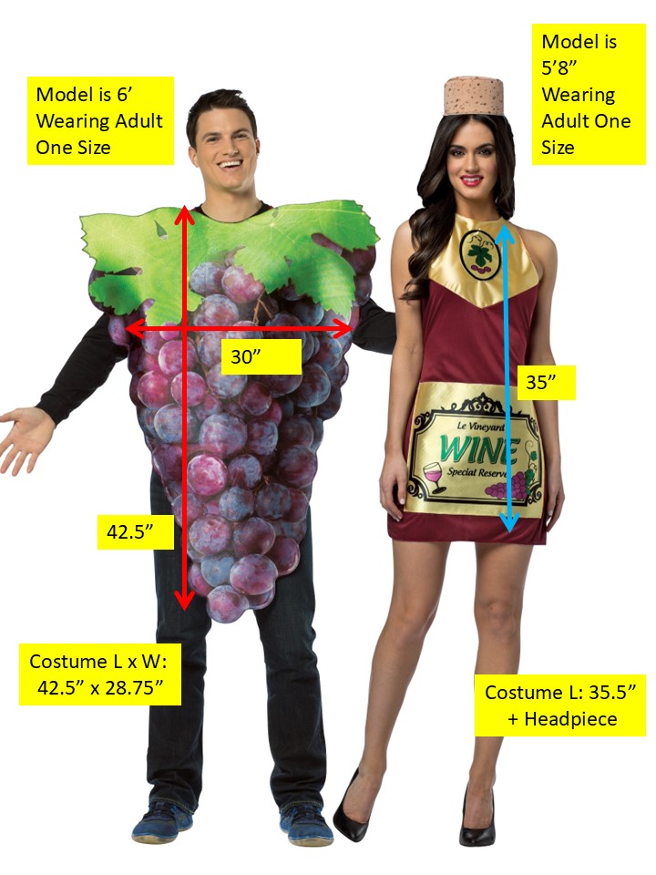 Rasta Imposta Purple Grapes Wine Partnerkostüm Set lila