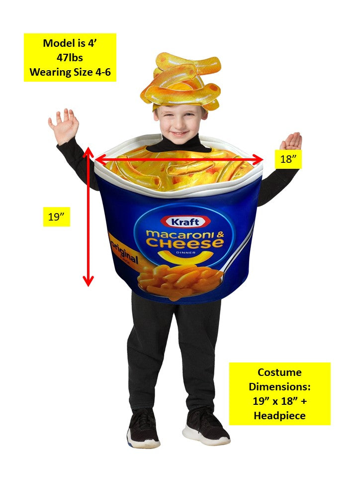Rasta Imposta Kraft Mac & Cheese Cup Kinderkostüm 4-6 Tunika