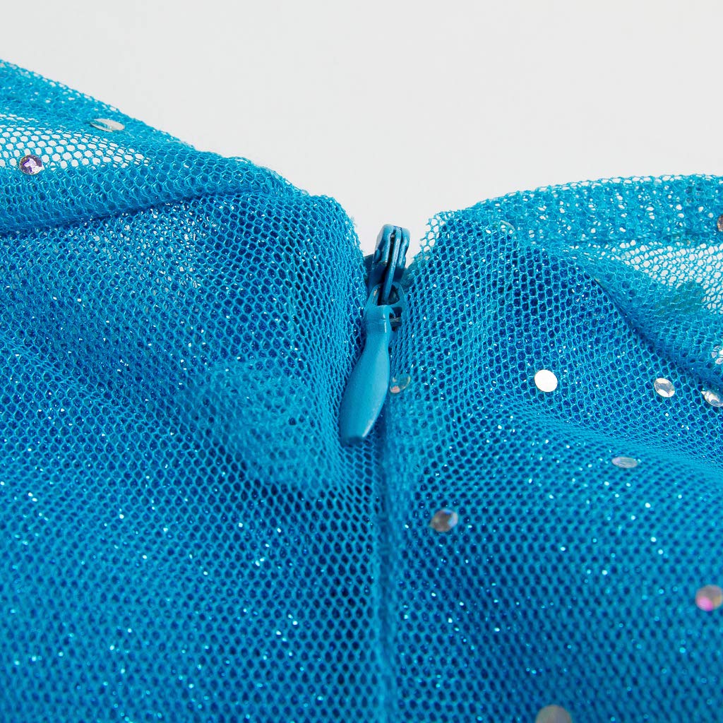 Katara Prinzessin Elsa Kleid Blau Glitzer Kostüm S Damen