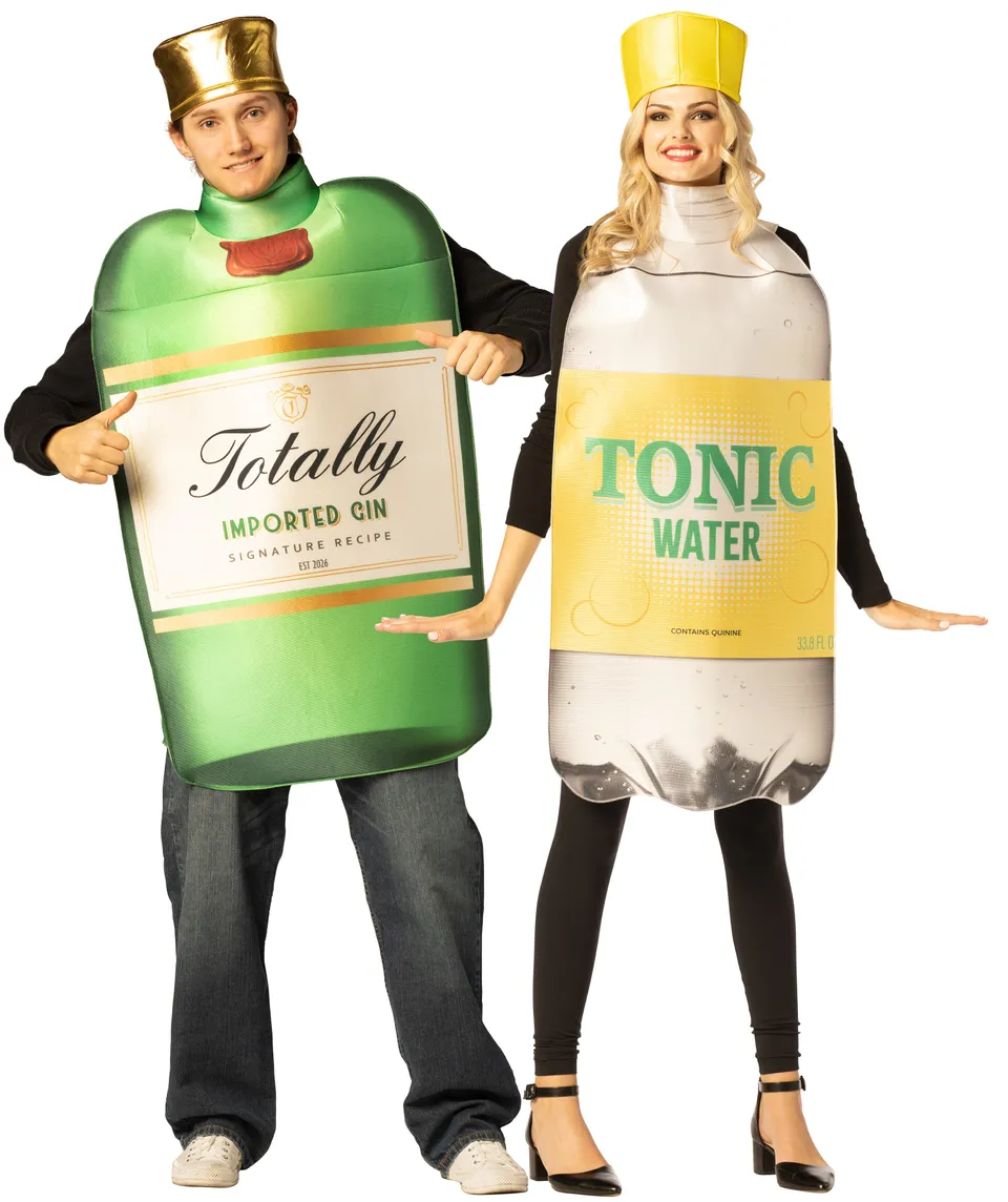 Rasta Imposta Gin Tonic Partnerkostüm Flaschen 2 Hüte