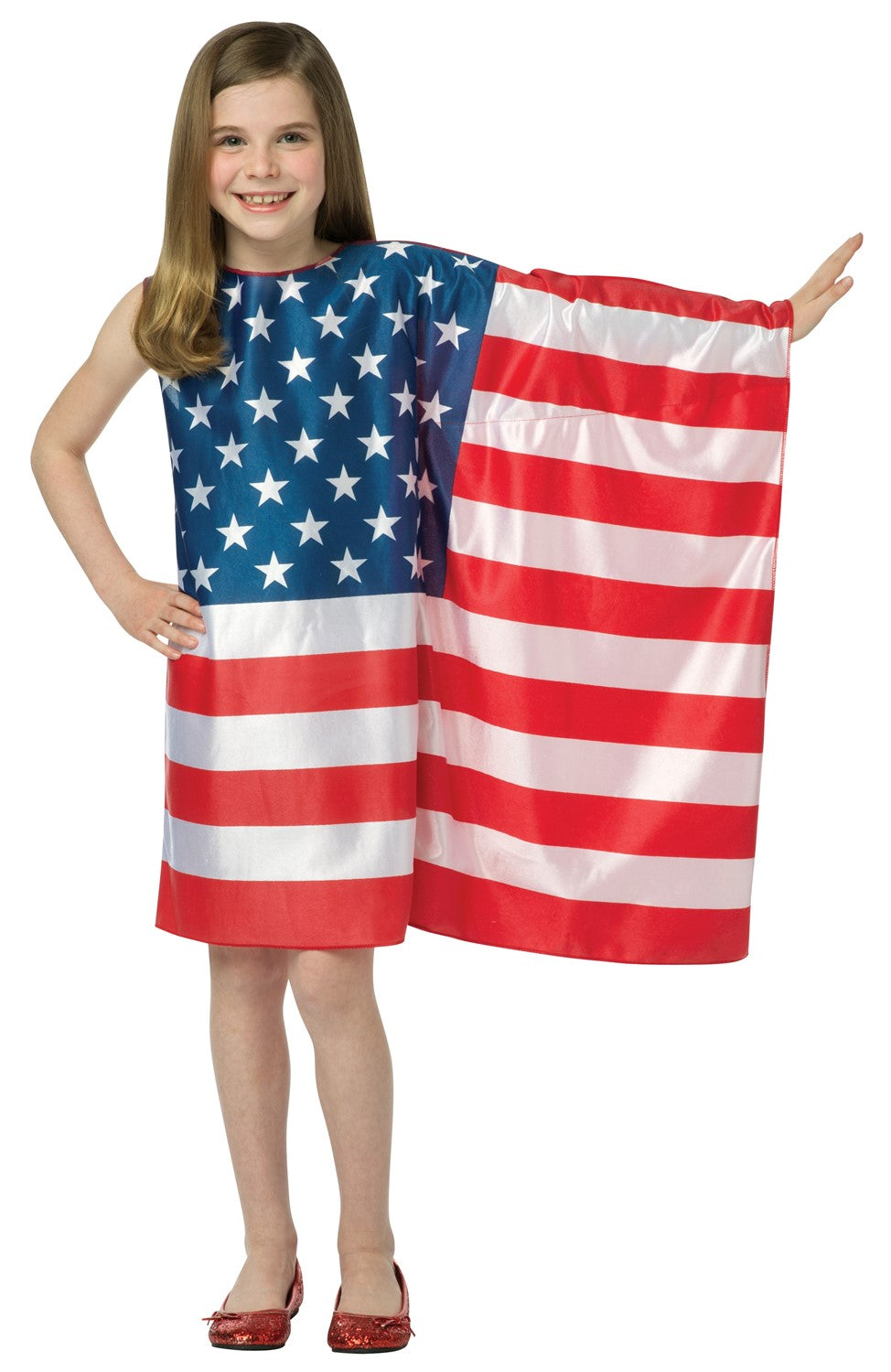 Rasta Imposta USA Flaggenkleid Kostüm Kinder 7-10
