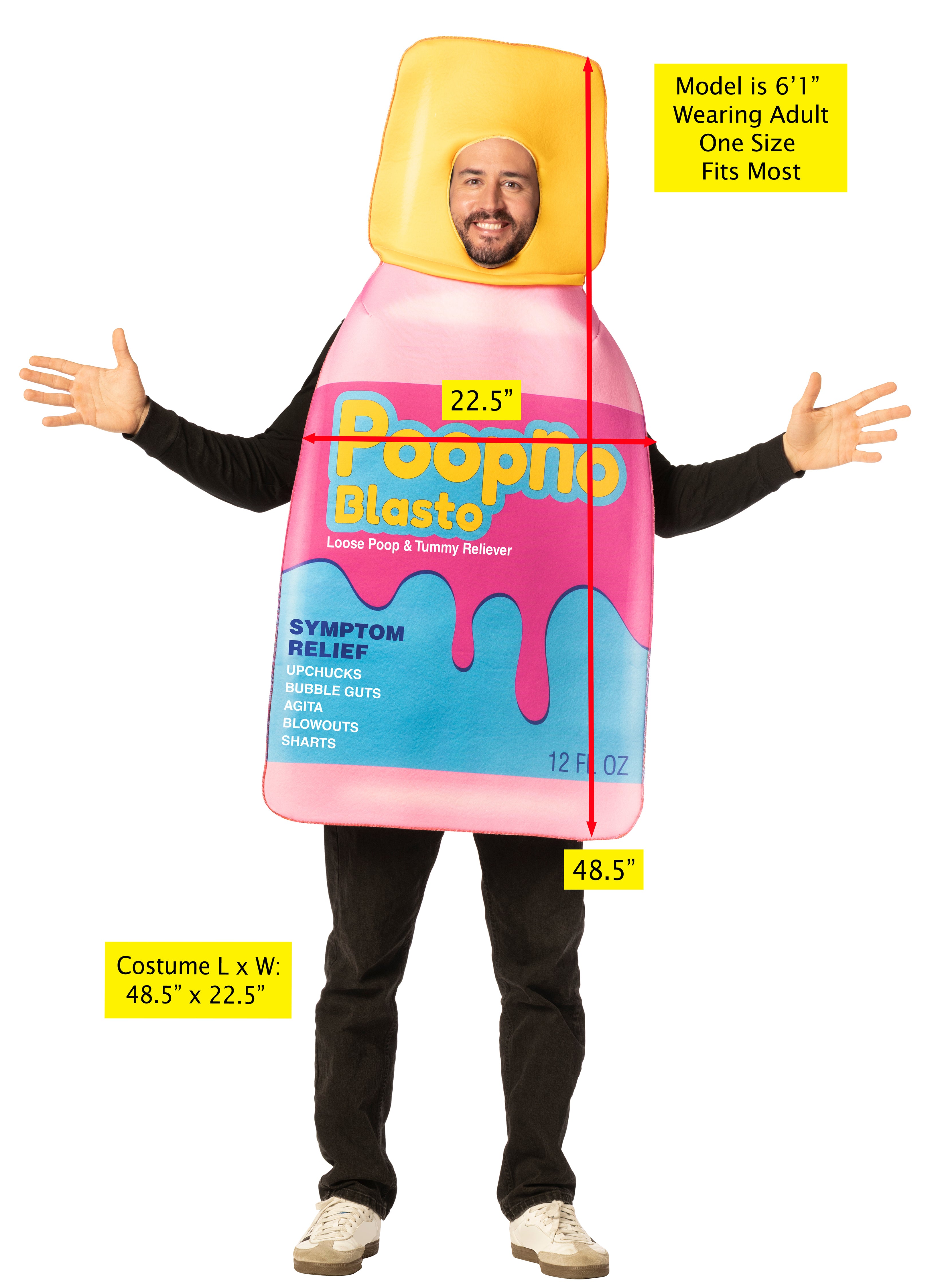 Rasta Imposta Poop No Blasto Kostüm One Size Flasche